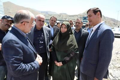 بازدید رئیس سازمان محیط زیست کشور از پروژه آزادراه شهید سلیمانی