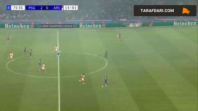 گل بوکایو ساکا به پاری سن ژرمن (پاری سن ژرمن 2-1 آرسنال) - پارس فوتبال