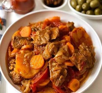 روش تهیه تاس کباب شمالی با گوشت تکه ای