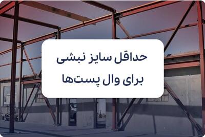 راهنمای محاسبه حداقل سایز نبشی برای وال پست‌ها