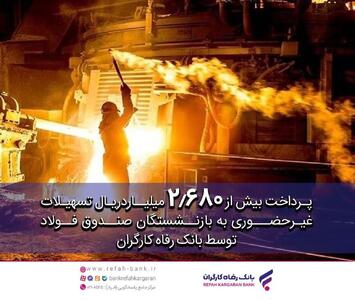 پرداخت غیرحضوری تسهیلات به بازنشستگان بانک رفاه | روزنو