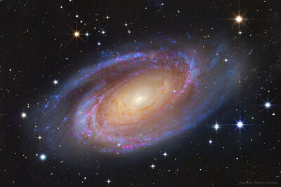 نمایی تماشایی از برخورد کهکشان؛ تصویری از جنگ بی‌پایان M81 و M82+عکس - سبک ایده آل
