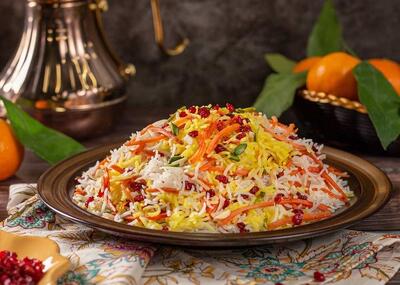 طرز تهیه شیرین پلو رستورانی اصیل و خوشمزه