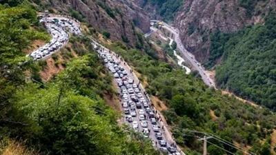 وضعیت ترافیک جاده هراز و جاده چالوس