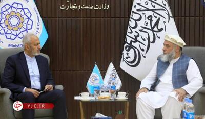 دیدار سرپرست وزارت صنعت و تجارت طالبان با سفیر ایران در کابل