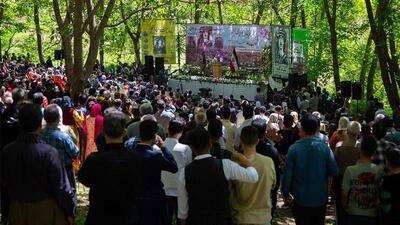 مراسم بزرگداشت سنجرخان وزیری در روستای نران سنندج برگزار شد