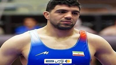 مدال برنز رقابت‌های بین‌المللی جام تختی بر گردن کشتی‌گیر کرمانشاهی