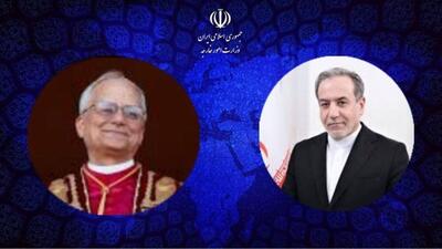 عراقچی: ایران آماده هر نوع همکاری با واتیکان است
