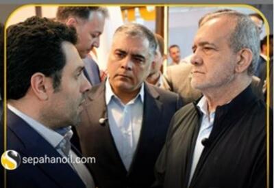 بازدید ویژه رئیس جمهور از غرفه نفت سپاهان در بیست و نهمین نمایشگاه بین‌المللی نفت، گاز، پالایش و پتروشیمی