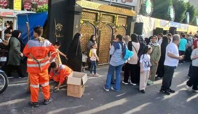 فعالیت مستمر خدمات شهری منطقه ۷ در جشن امام رضایی‌ها