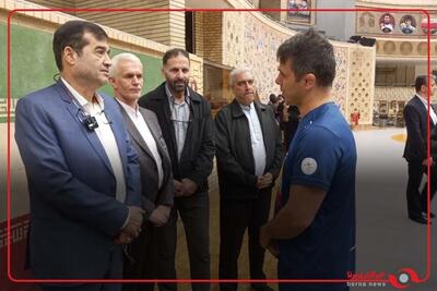 بازدید وزیر ورزش و جوانان از اردوی تیم کشتی ساحلی کارگری