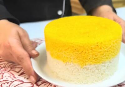 نحوه تهیه کته دورنگ قدم به قدم / کته رو خاص درست کن