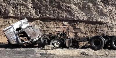 واژگونی تانکر سوخت در محور اندیمشک به شوش