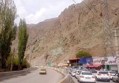ترافیک سنگین در محورهای چالوس و هراز