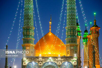 تصاویر: شب میلاد امام رضا(ع) در حرم حضرت فاطمه معصومه(س)