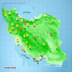هوای استان ها امروز 19 اردیبهشت | رگبار و باد شدید در شمال غرب کشور