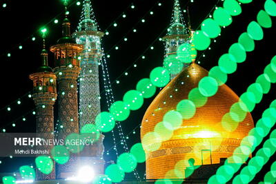 حرم حضرت معصومه (س) در شب میلاد ثامن الحجج