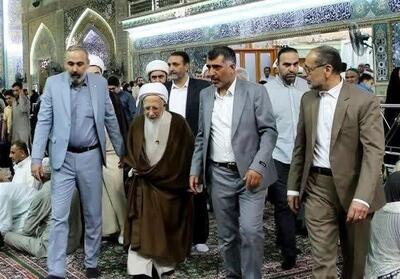 آیت‌الله جوادی آملی به زیارت حرم حضرت علی(ع) مشرف شد - تسنیم