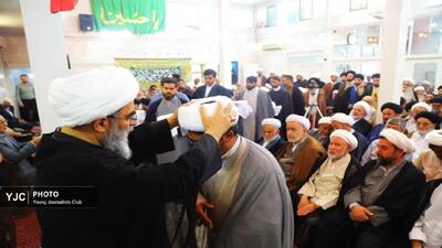 جشن میلاد امام رضا (ع) و عمامه‌گذاری طلاب در قم برگزار شد 