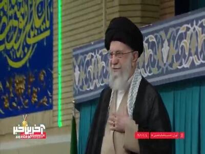 شعارهای کارگران سراسر کشور هنگام ورود رهبر انقلاب