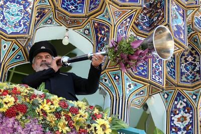تصویری متفاوت از نقاره زنی در سالروز میلاد امام رضا علیه السلام