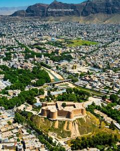 تصویری زیبا از قلعه تاریخی فلک الافلاک در خرم آباد