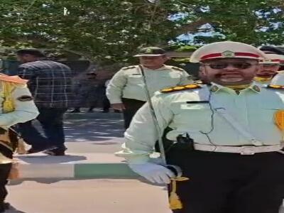 مراسم تشییع پیکر شهید مدافع وطن محمد تنگستانی در بندرلنگه