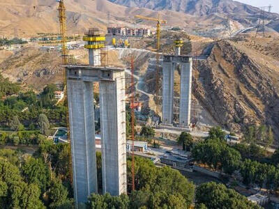احداث بلندترین پل خاورمیانه بر روی رودخانه کرج