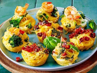 طرز تهیه مافین اسپاگتی