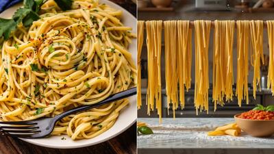 طرز تهیه نودل ایتالیایی با سس مخصوص