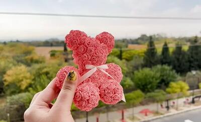 آموزش ساخت خرس رز با گل های کاغذی برای دکور اتاق!