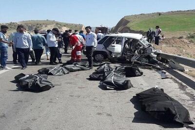 کشته‌شدن ۸ زن و مرد در یک تصادف وحشتناک
