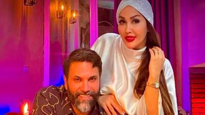 تصویر روز | دکوراسیون خاص و مجلل محل عکاسی علیرضا نیکبخت واحدی و همسرش مونا نیکی | گلی شی