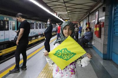 خدمت رایگان مترو تهران به ۳۸۷ هزار نفر در جشن امام‌رضایی‌ها