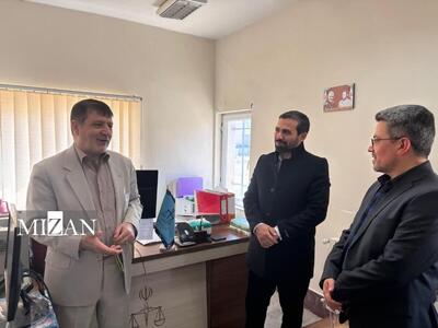 رئیس کل دادگستری آذربایجان شرقی از حوزه قضایی ورزقان بازدید کرد