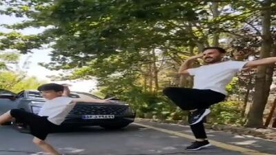 آواز باشکوه و رقض پدر و پسر تبریزی جوری بومبا آذری رقصیدن ابهت و ظرافت حرکاتشون خداس چقد ماهر