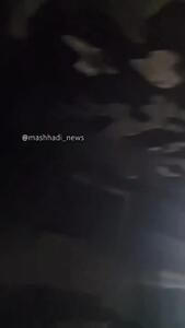 فیلم آتش‌سوزی در یک منزل مسکونی در مشهد به دلیل اتصالی برق !