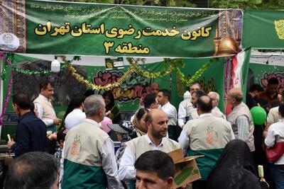 برپایی موکب خادمیاران رضوی منطقه ۳
