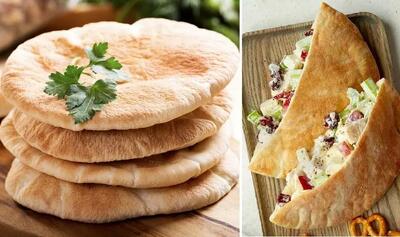 طرز تهیه نان پیتا در ماهیتابه و فر / ساده ترین روش برای درست کردن یه نون خونگی خوشمزه