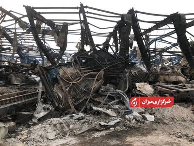 جدیدترین تصاویر از محل انفجارِ بندر شهید رجایی