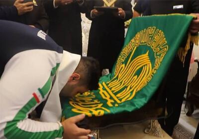 اهدا مدال نقره جهانی نعمتی مقدم به بارگاه مقدس امام رضا(ع)- فیلم فیلم استان تسنیم | Tasnim