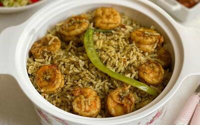 طرز تهیه میگو پلو بوشهری