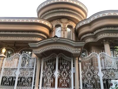 معماری جالب یک خانه در شهرک غرب شبیه به کیک خامه ای (عکس)