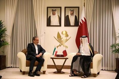 دیدار عراقچی با نخست‌وزیر قطر