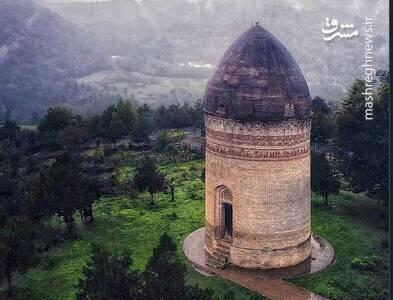 تصویری حیرت انگیز از برج لاجیم در سوادکوه