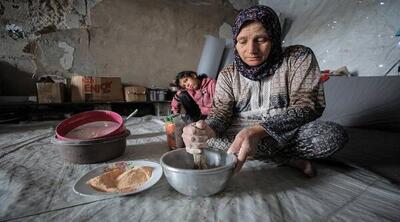 فیلم/ در غزه دیگر نان از گندم درست نمی‌شود