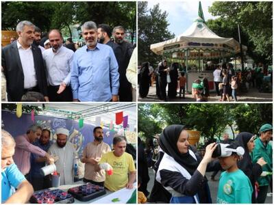 حضور معاون خدمات شهری و محیط زیست شهرداری تهران با همراهی شهردار منطقه۴ در اجتماع امام رضایی ها