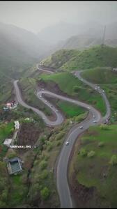 فیلم مناظر بکر جاده هورامان در اردیبهشت