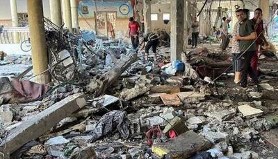 شهادت 15 فلسطینی در حمله اسرائیل به یک مدرسه