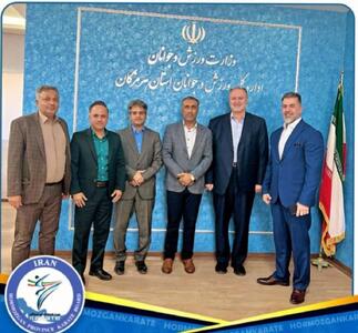دیدار رئیس هیات کاراته استان با مدیرکل ورزش و جوانان هرمزگان  